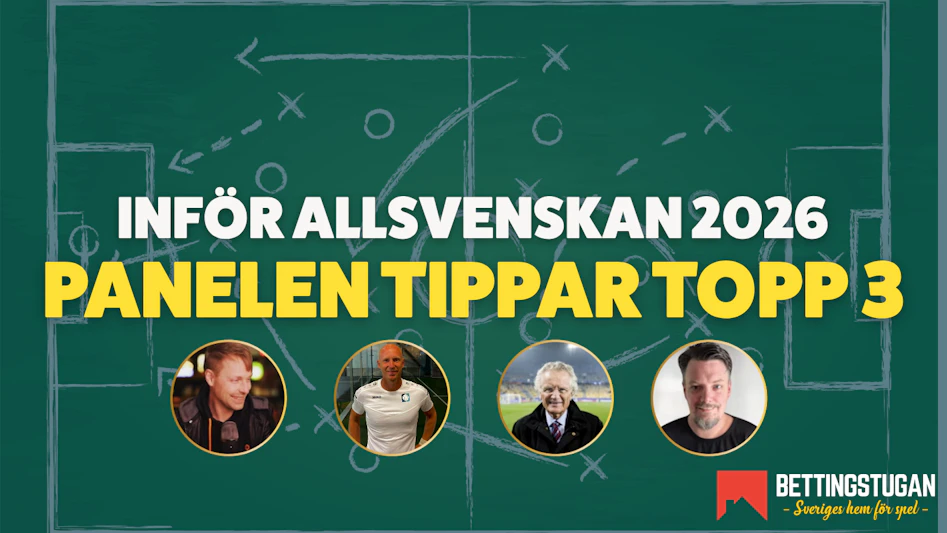 Bettingstugan tippar topp 3 Allsvenskan 2026