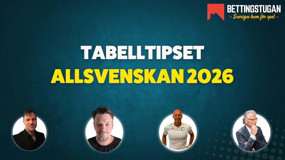 Bettingstugan tippar Allsvenskan 2026 Tabell