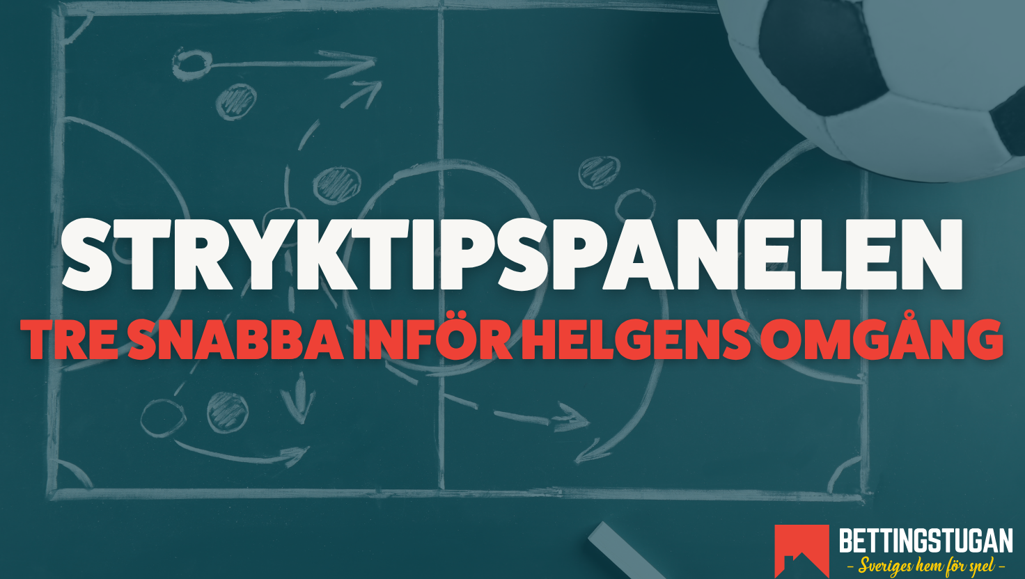 Stryktipspanelen: Tre snabba inför helgens jackpot-omgång!