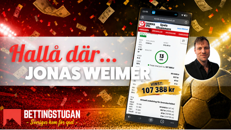 Jonas Weimer om storvinst på Europatipset INTERVJU Bettingstugan