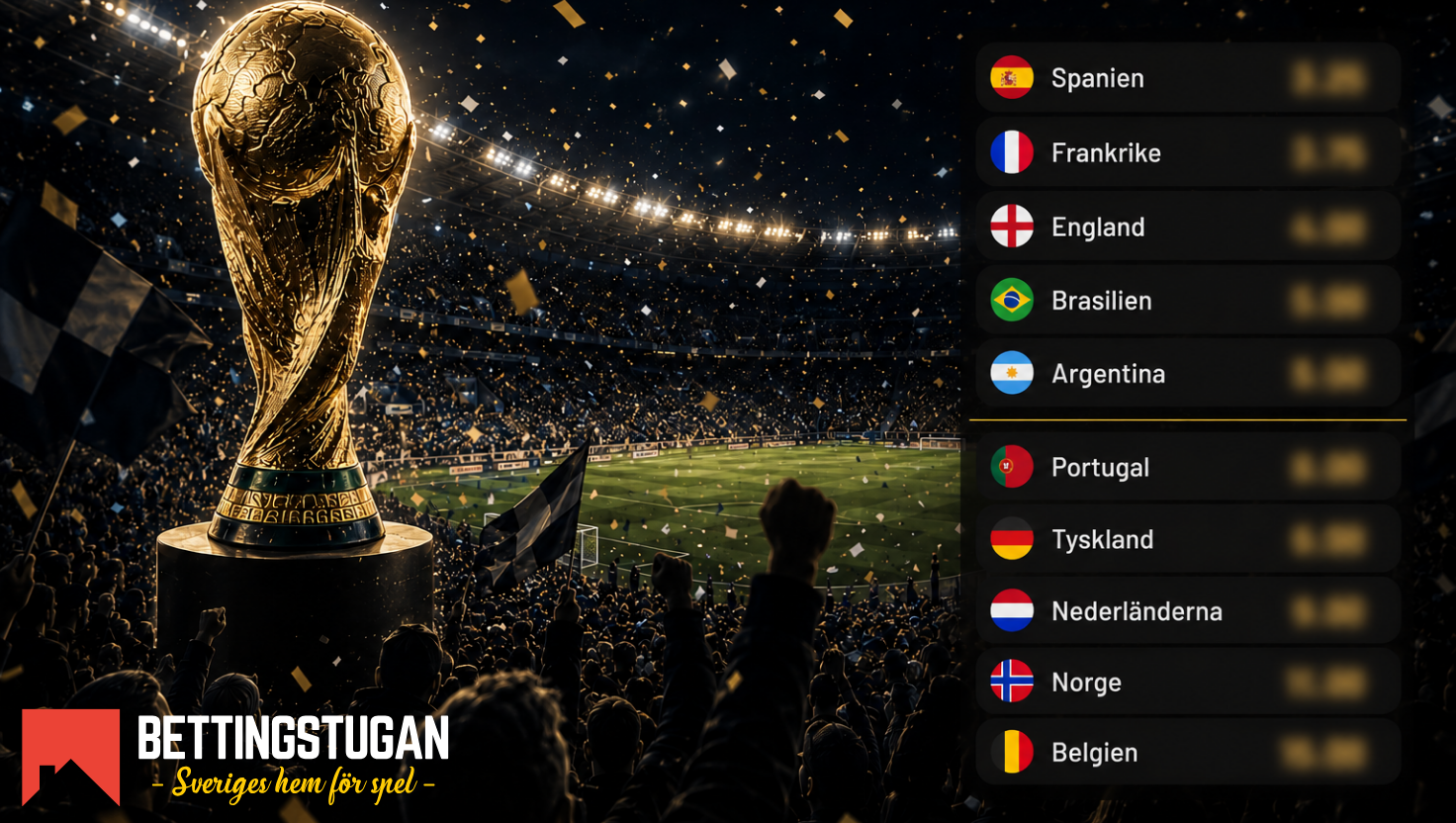 Vilka lag spelar final i Fotbolls-VM 2026? Så säger oddsen!