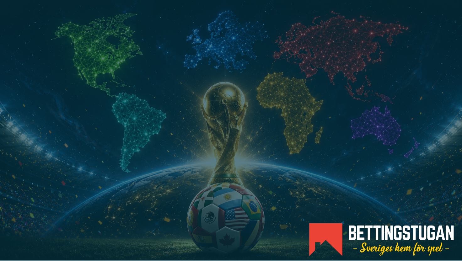 Vilken kontinent vinner Fotbolls-VM 2026? Odds ute nu!