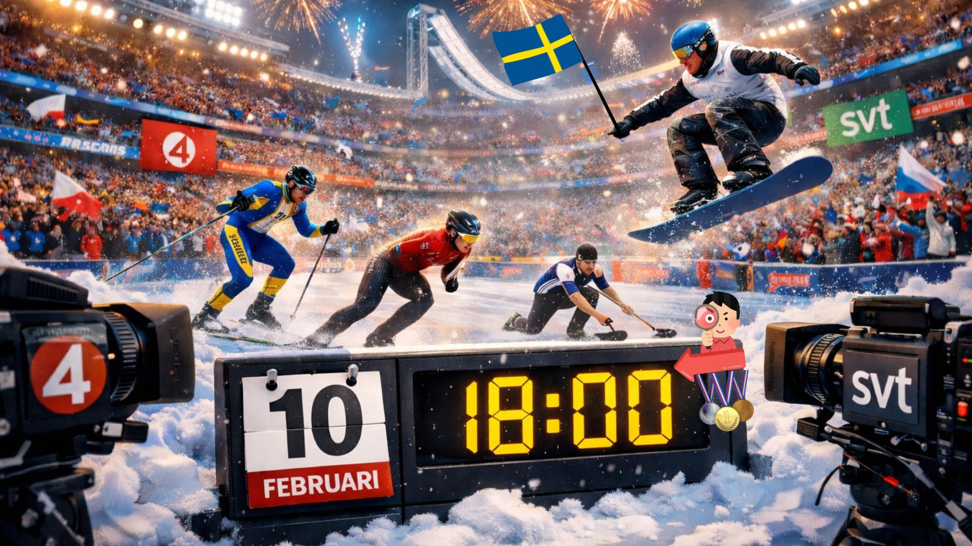 OS idag Tisdag 10 Februari » TV-tider & Medaljchanser