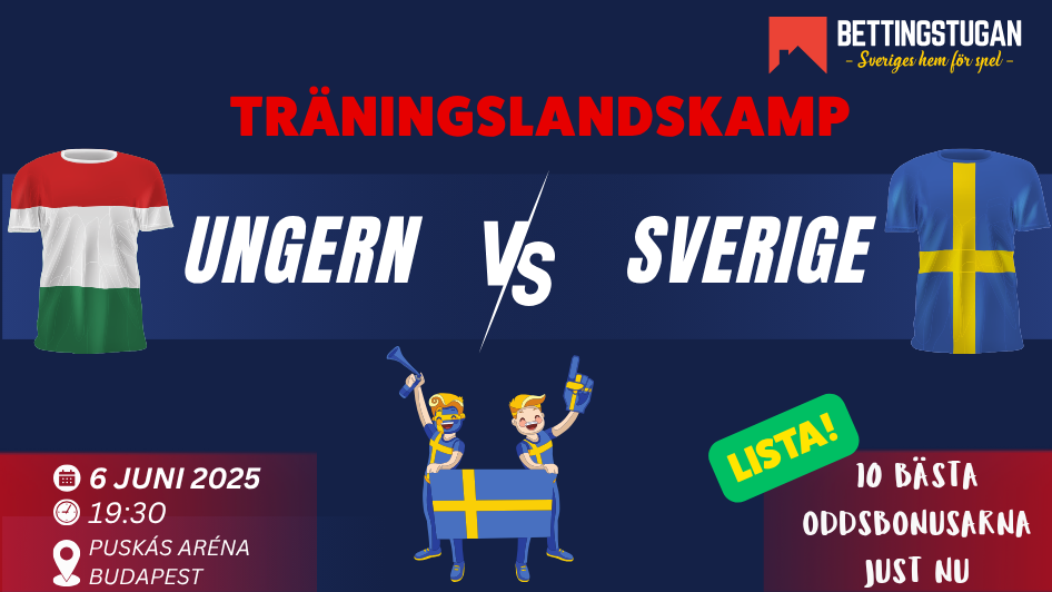 LISTA: Bästa oddsbonusarna inför Ungern - Sverige