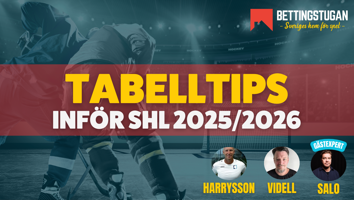 Tabelltips inför SHL 2025 2026 Bettingstugan