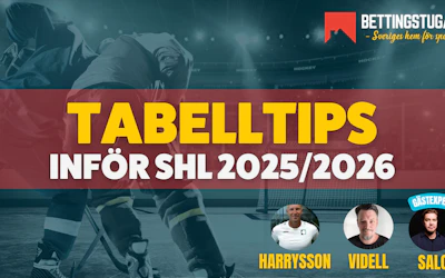 Tabelltips inför SHL 2025 2026 Bettingstugan