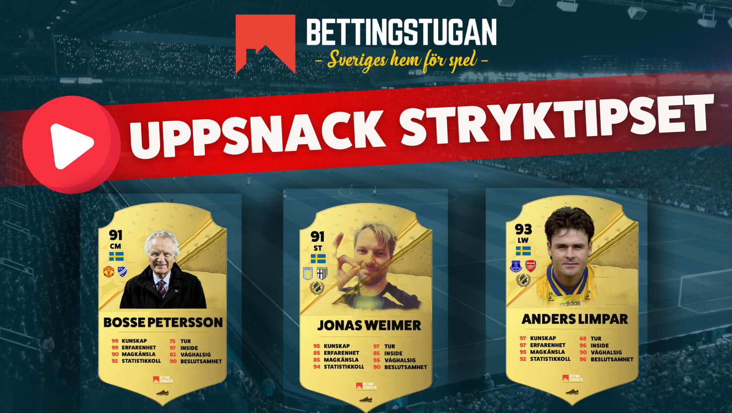 Uppsnack Stryktipset Bettingstugan med Weimer Limpar och Bosse