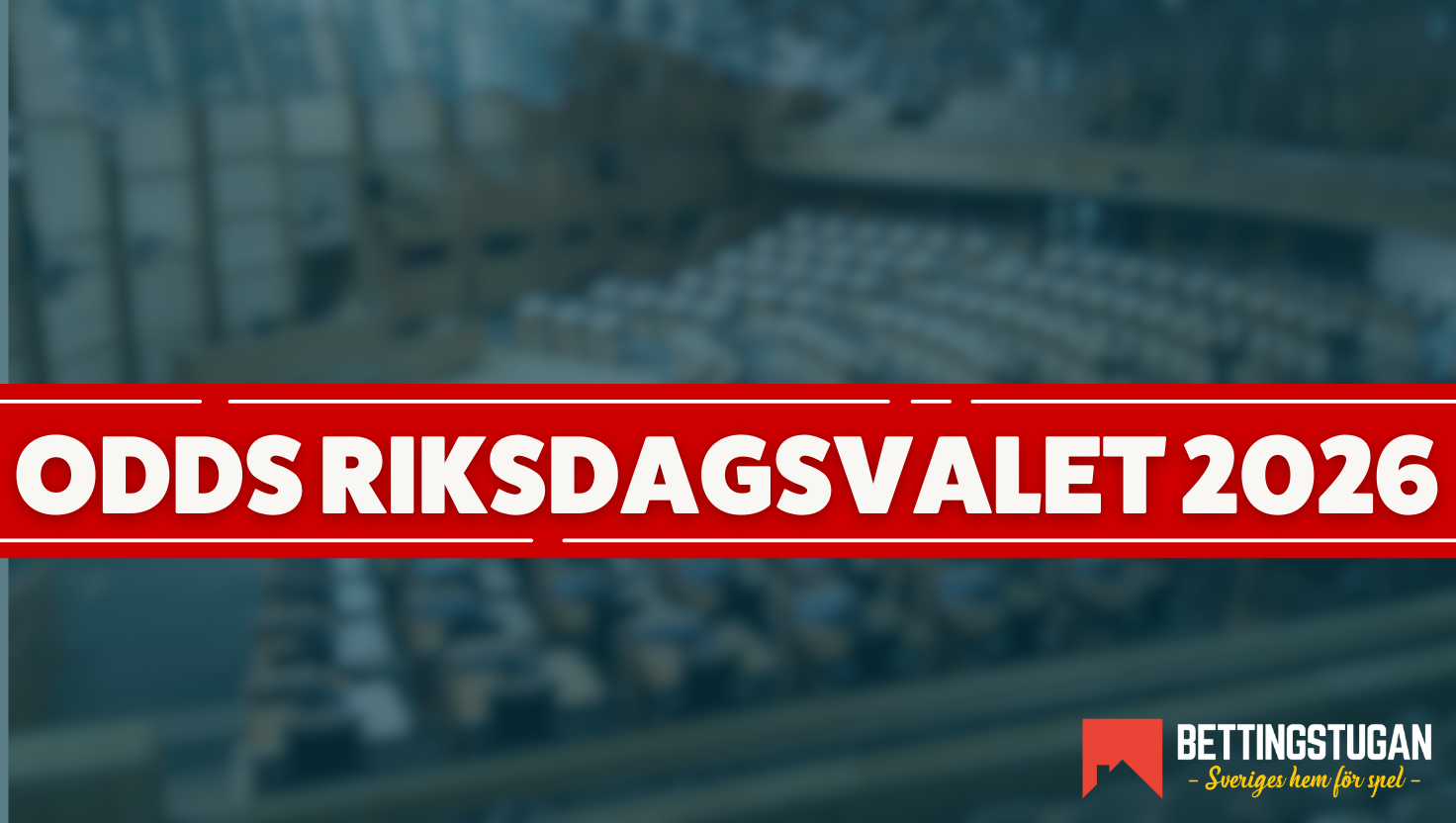 Odds Riksdagsvalet 2026 Bettingstugan