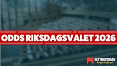 Odds Riksdagsvalet 2026 Bettingstugan
