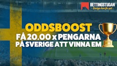 Oddsboost - Sverige att vinna EM 2025 - Bettingstugan