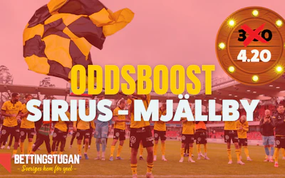 Oddsboost Allsvenskan Sirius vs Mjällby - Bettingstugan