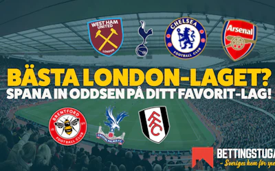 Bettingstugan odds Premier League 2025 2026 - Bäst i London