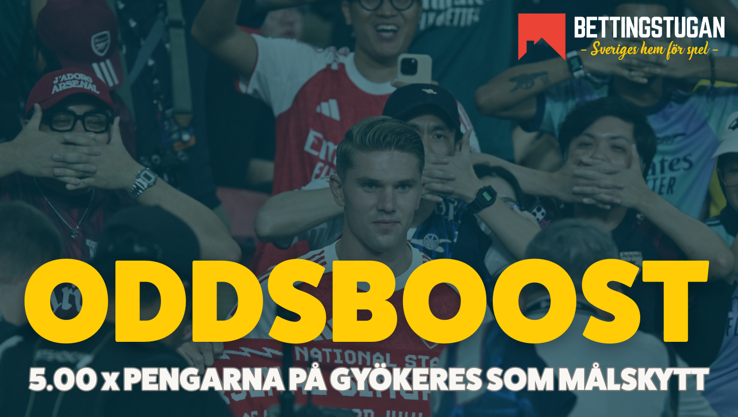 Gyökeres målskytt direkt? Få 5.00 x pengarna!