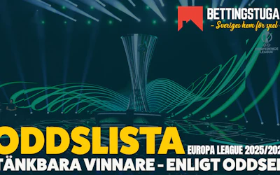 Odds vinnare UEFA Europa League 2025 2026 Bettingstugan