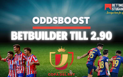 Oddsboost Copa del Rey Atletico Madrid - Barcelona - Bettingstugan