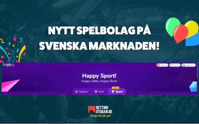 Nytt spelbolag i Sverige Happy Sports Bettingstugan