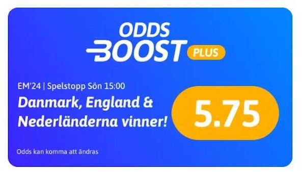 Odds Boost Favoriter EM dag 3