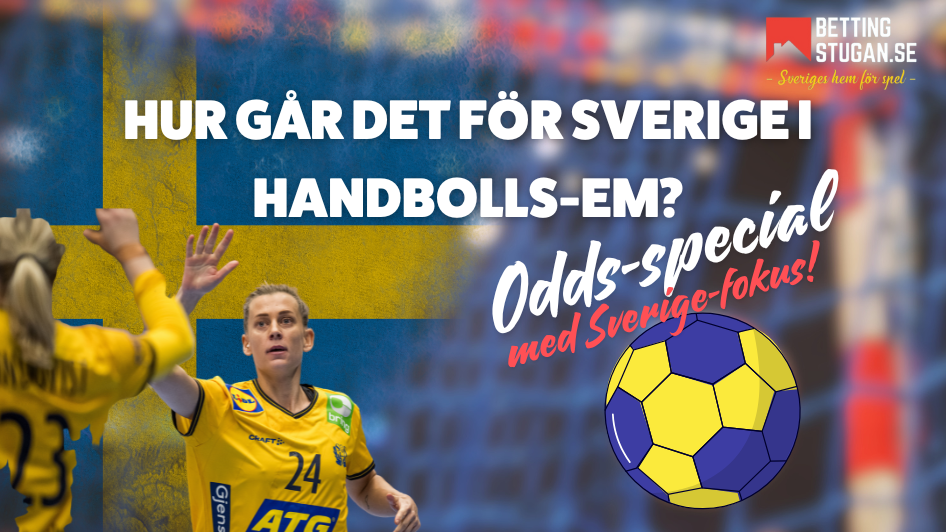 Odds Handbolls EM 2024 Dam Sverige Bettingstugan