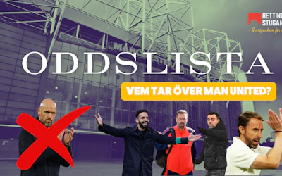 Odds pa ny tranare Manchester United Bettingstugan