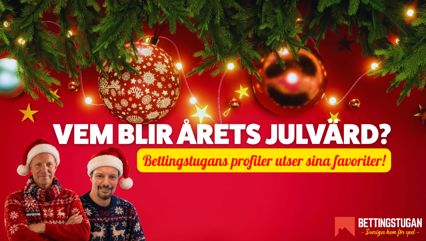 Vem blir årets julvärd 2026? Så lyder oddsen - och dem vill Bettingstugans profiler att det blir!