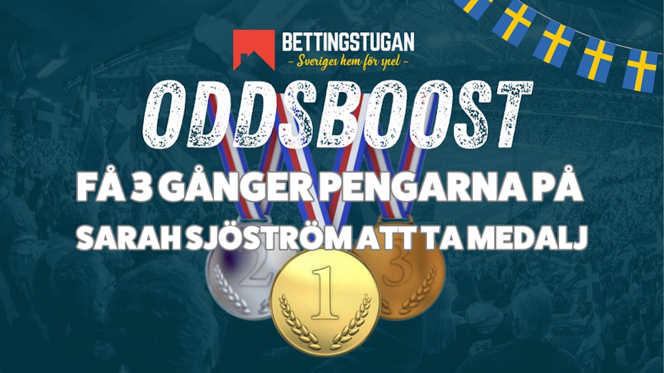 Oddsboost 100 m frisim Sarah Sjostrom Sommarspelen 2024