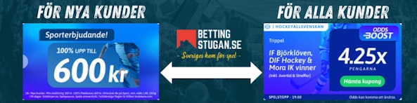 Oddsboost Bettingstugan Snabbare Hockey Allsvenskan