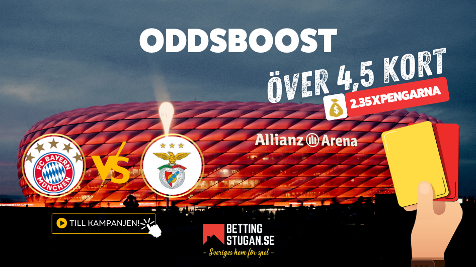 Oddsboost Champions League Allianz Arena Bettingstugan