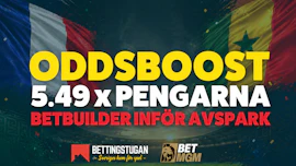 Oddsboost Frankrike Senegal Bettingstugan