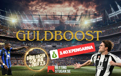 Oddsboost Inter Juventus Serie A Bettingstugan