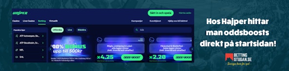 Oddsboost SHL Hajper torsdag