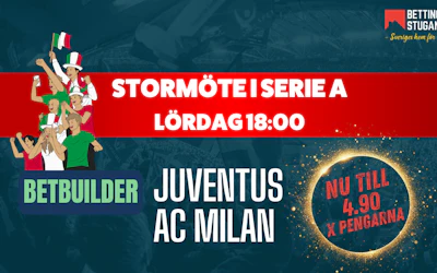 Oddsboost Serie A Juventus AC Milan Bettingstugan