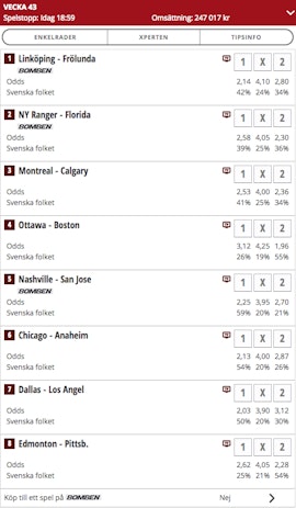 Oddset Powerplay Online