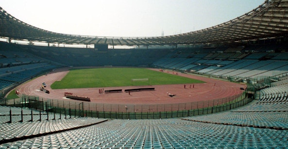 Olympiastadion i Rom, Italien, fotbolls EM2021