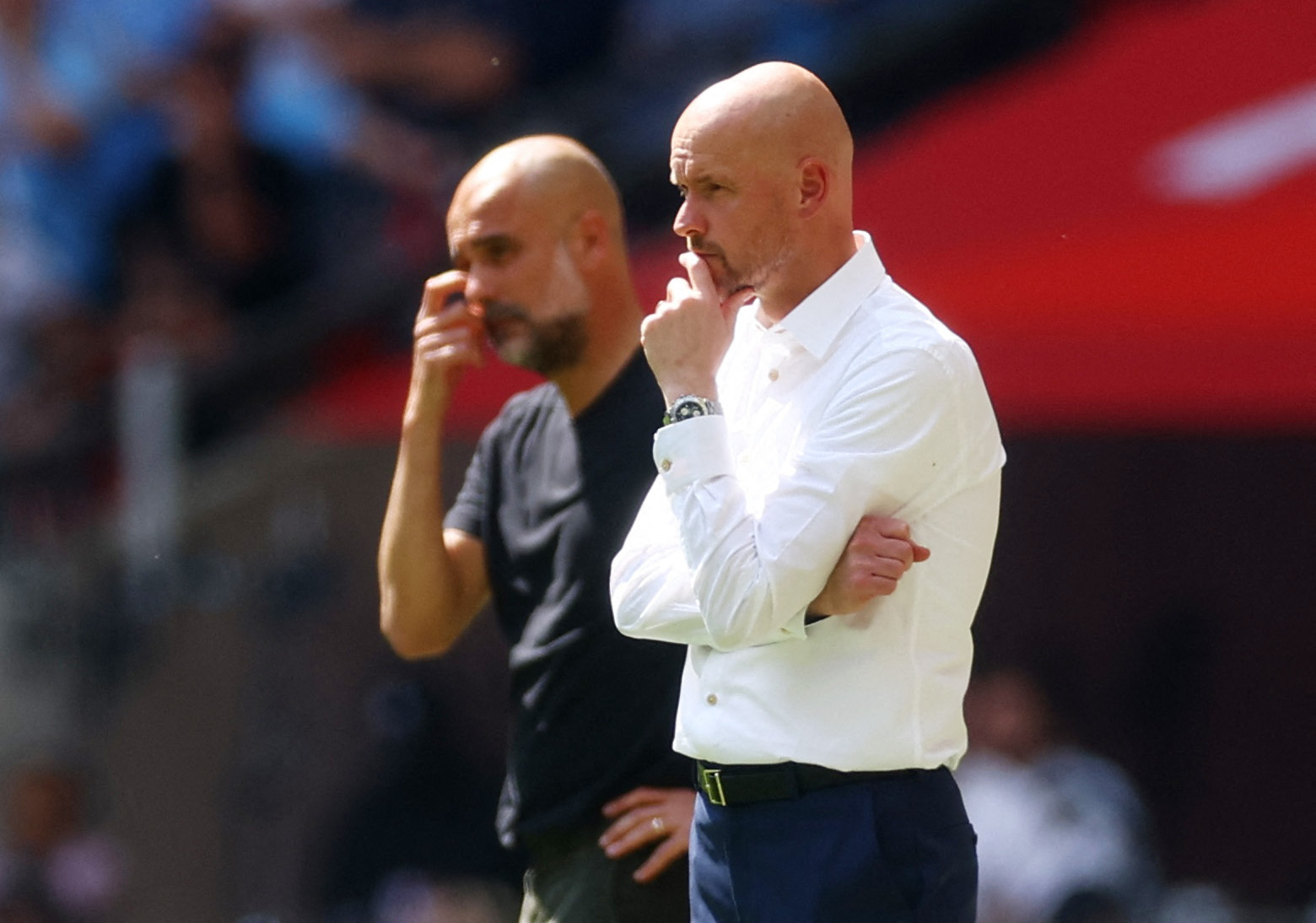 Pep Guardiola och ten Hag