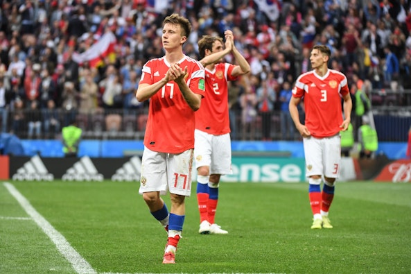 Ryssland Danmark Fotbolls EM 2021 Golovin