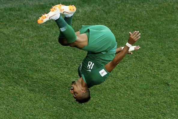 Salem Al Dawsari i Saudiarabien firar ett mal