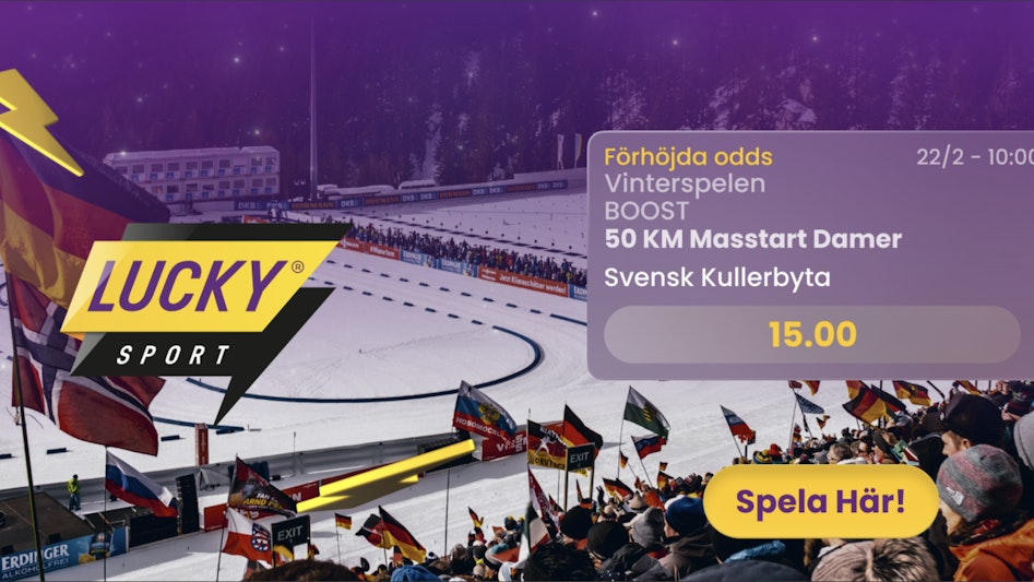 Oddsboost Vinterspelen 2026 - Svensk kullerbytta
