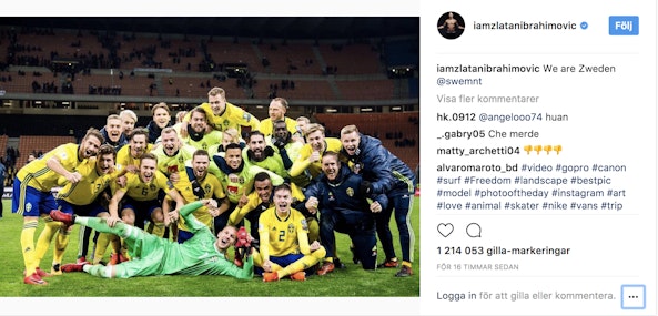 Zlatan till VM i Ryssland