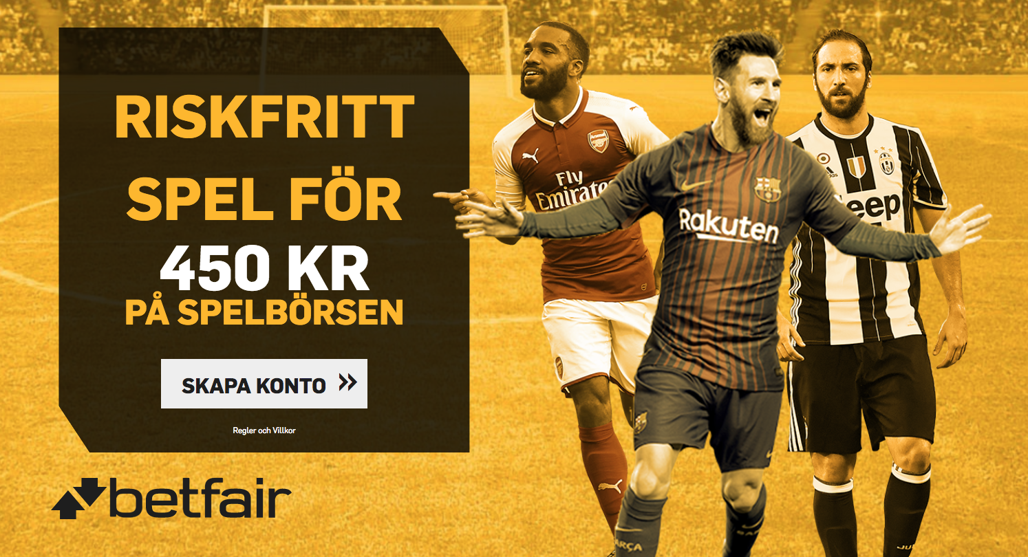 Ex på riskfria spel hos Betfair Exchange