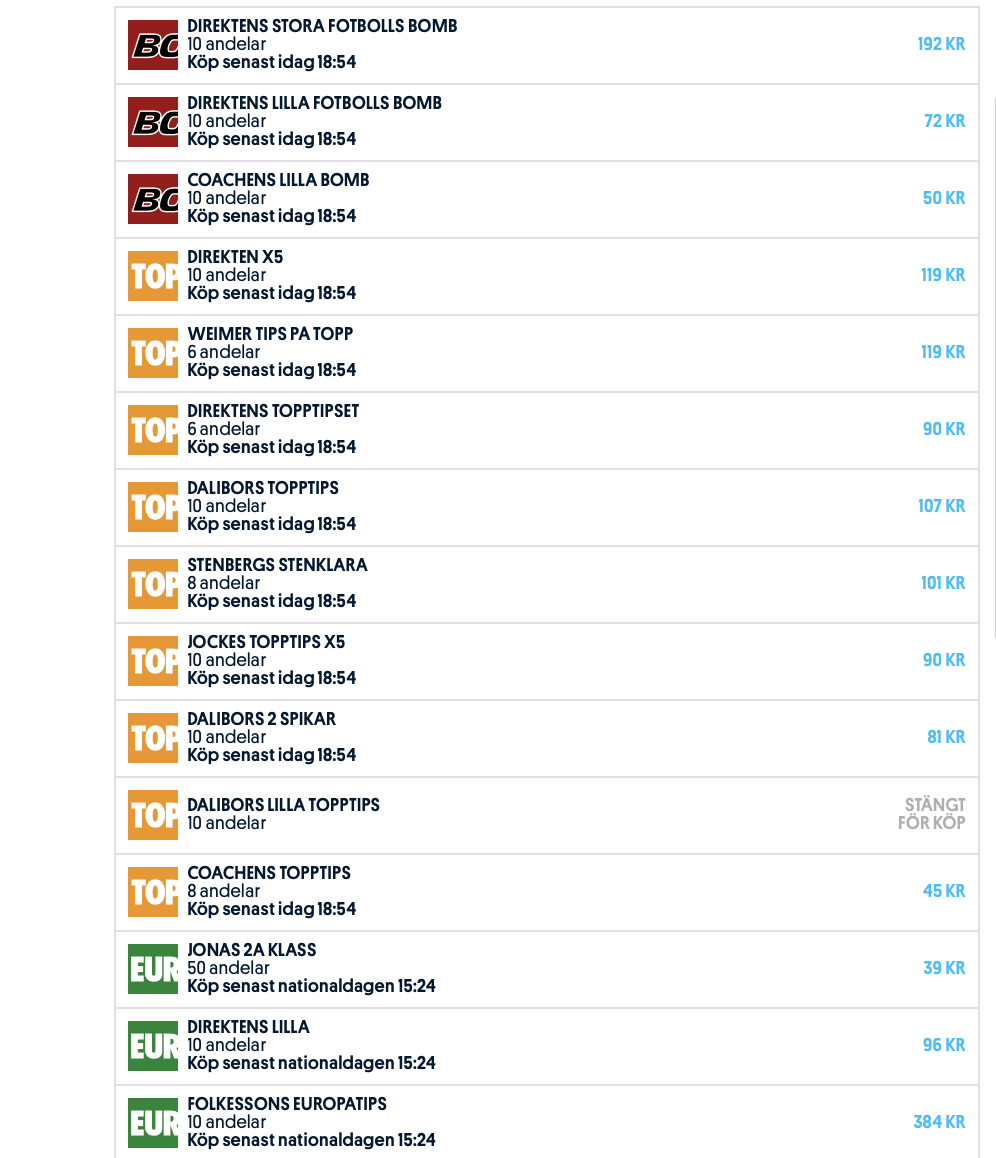 Topptips på andelssidan