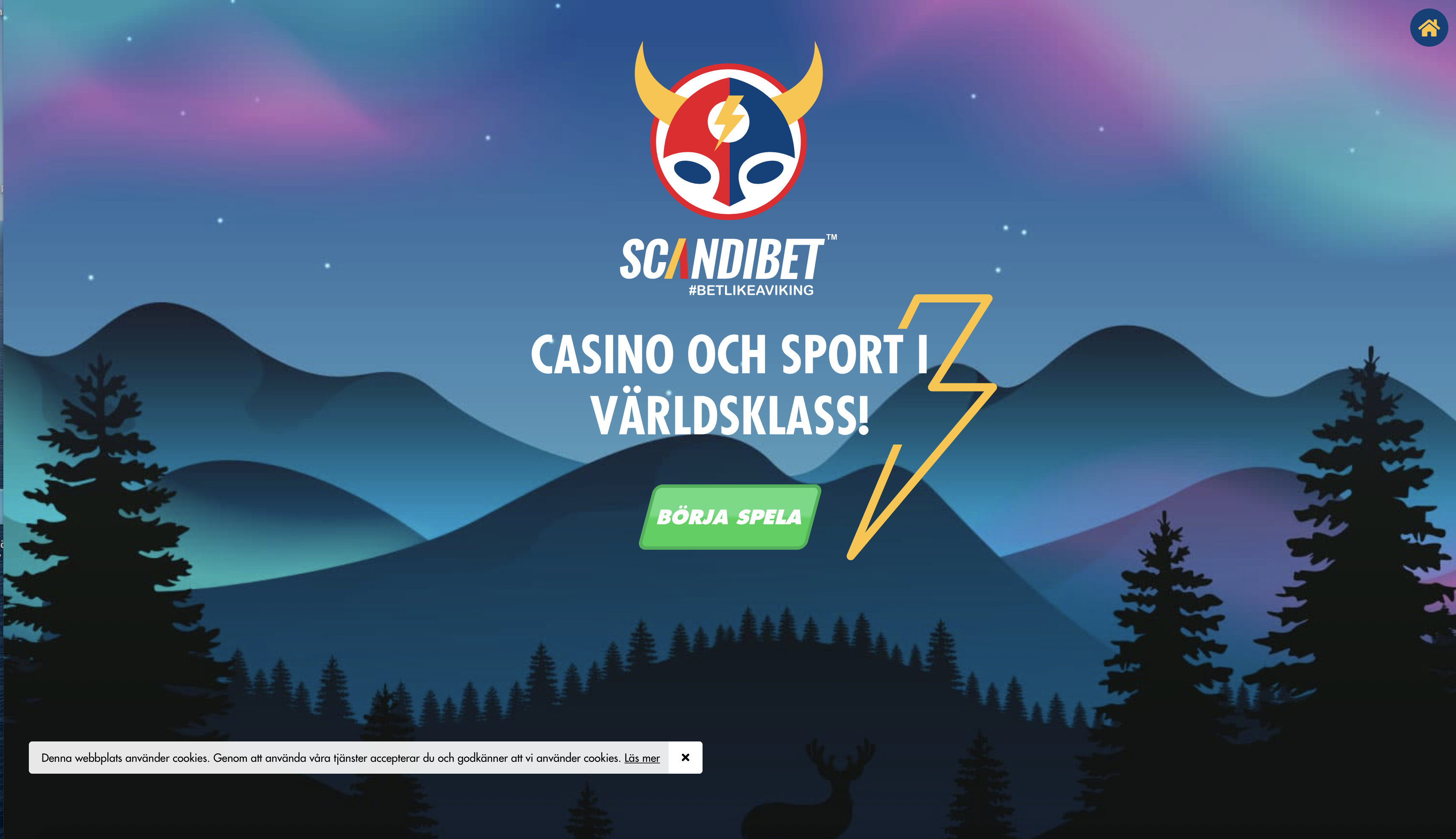 Scandibet spelbolag utan konto
