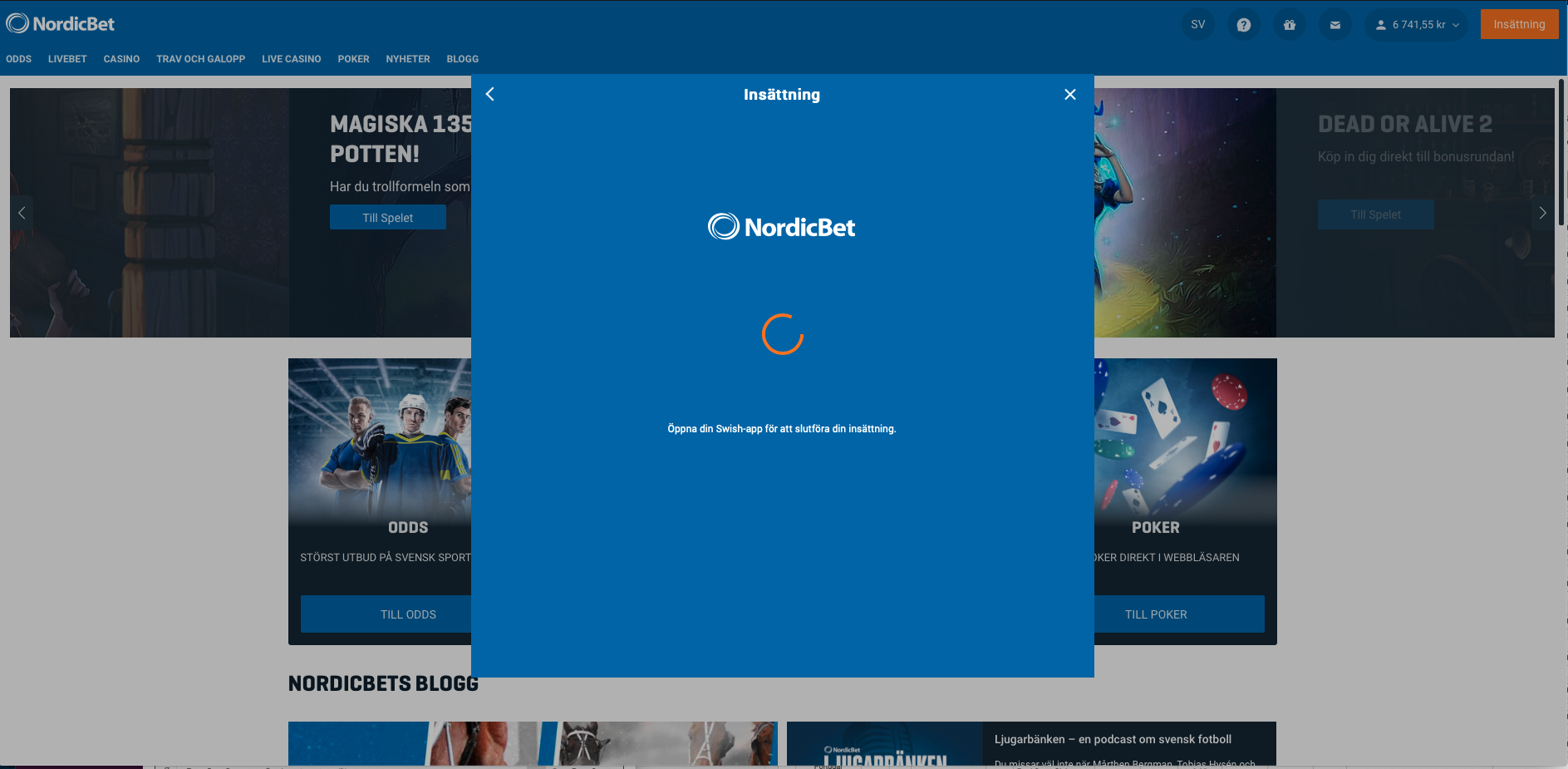 3. Godkänn Swish med Bank ID