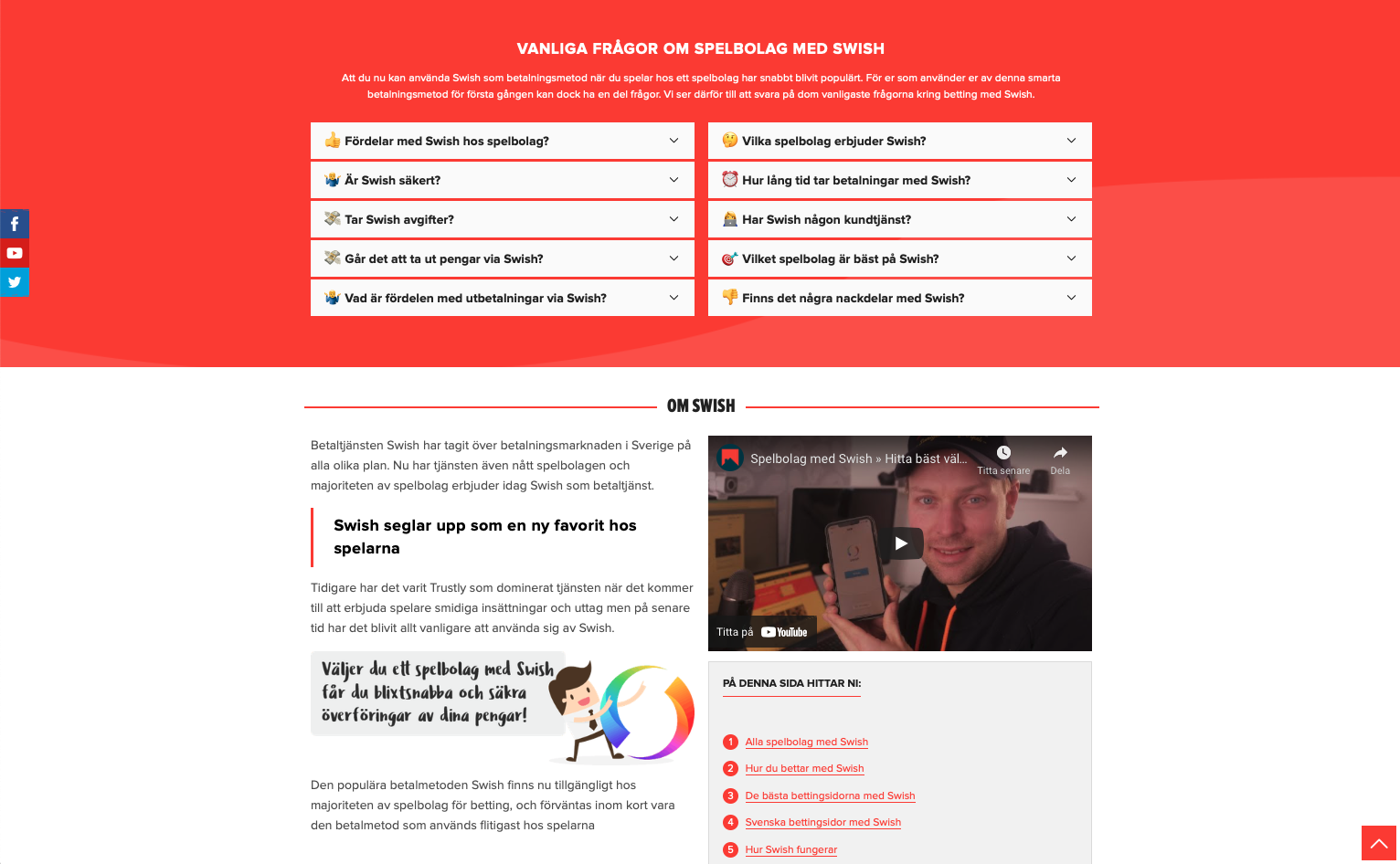 Spelbolag med Bank ID & Swish