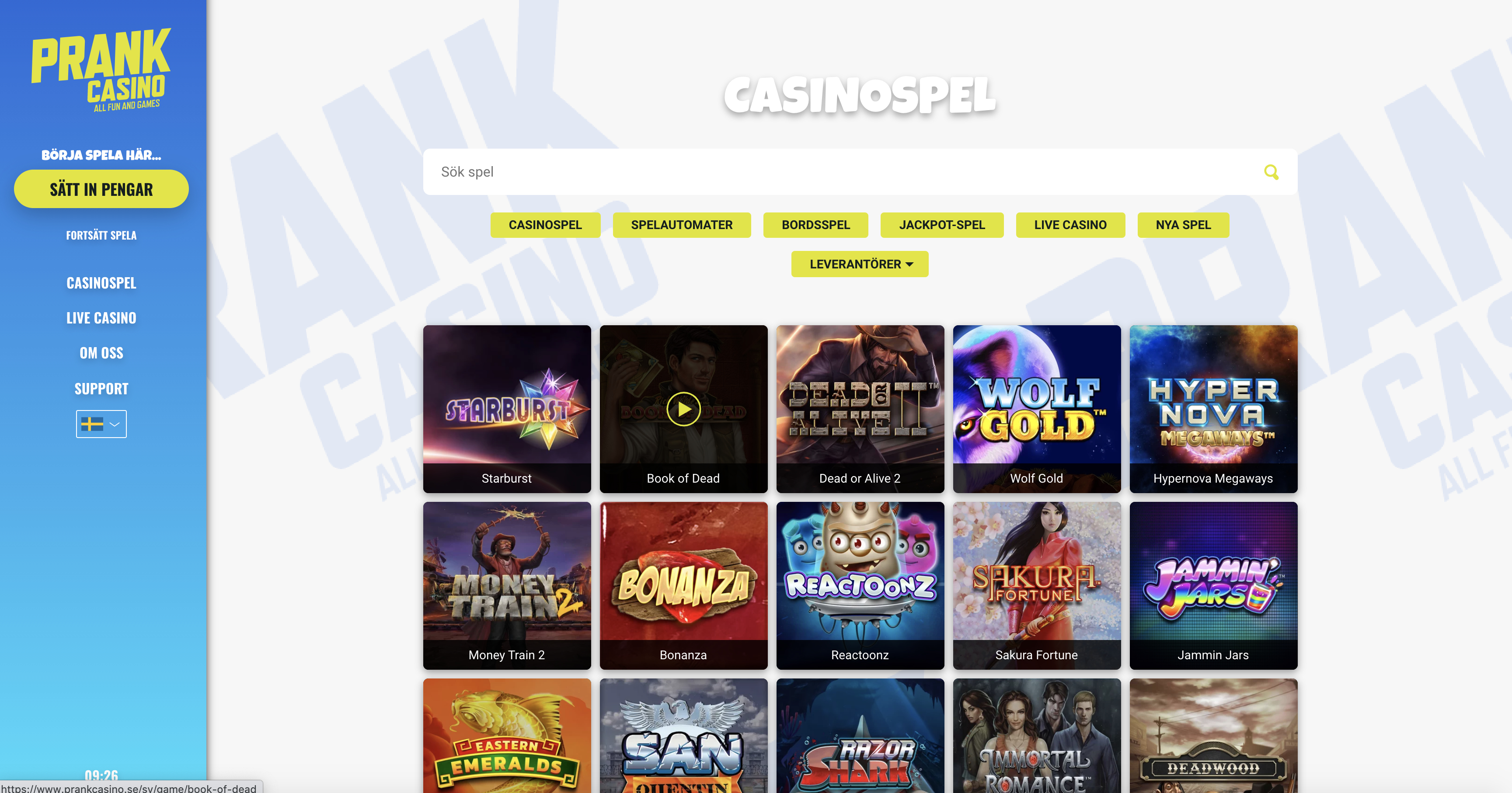Prank Casino spel