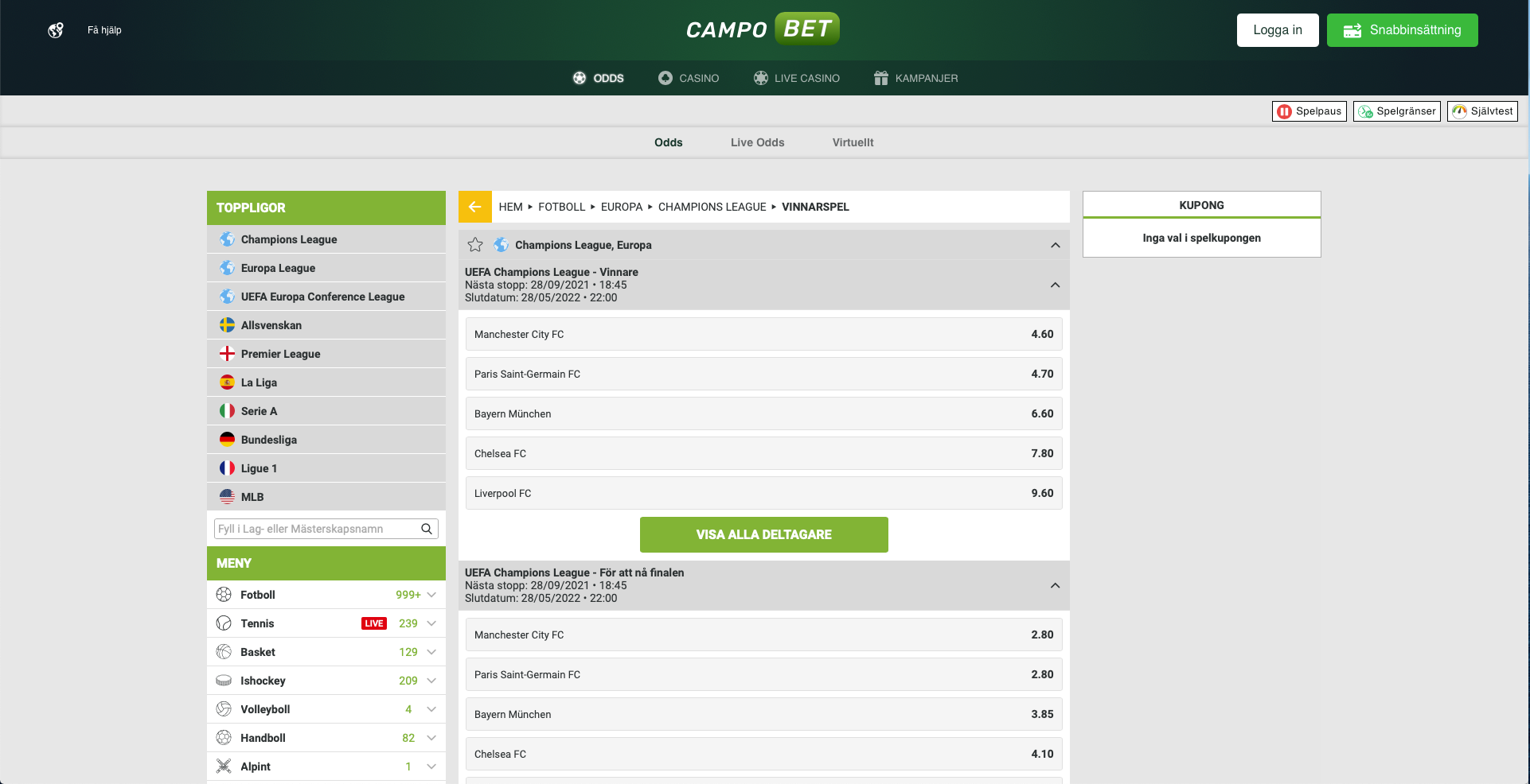 CampoBet Champions League