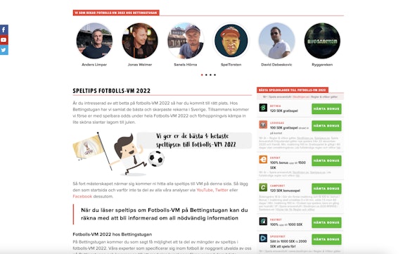 Speltips världsmästerskapet i Fotboll 2022