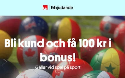 Hämta bonus hos Svenska Spel på 100 kronor