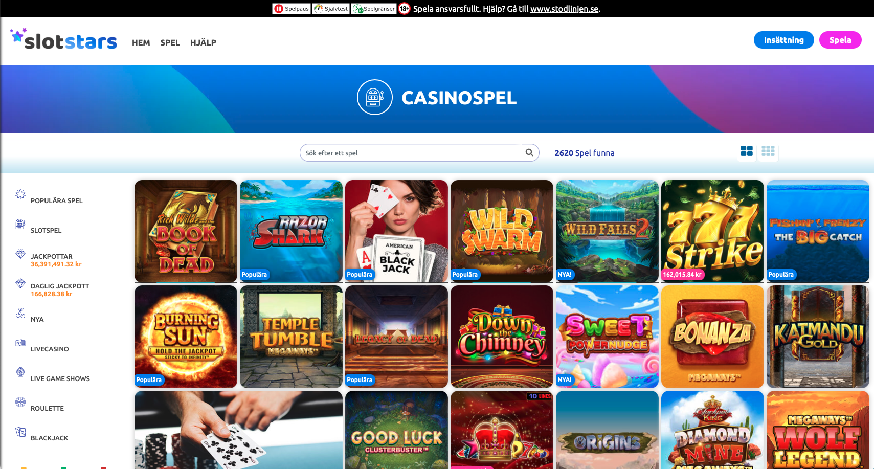 Slotsstars Casinospel