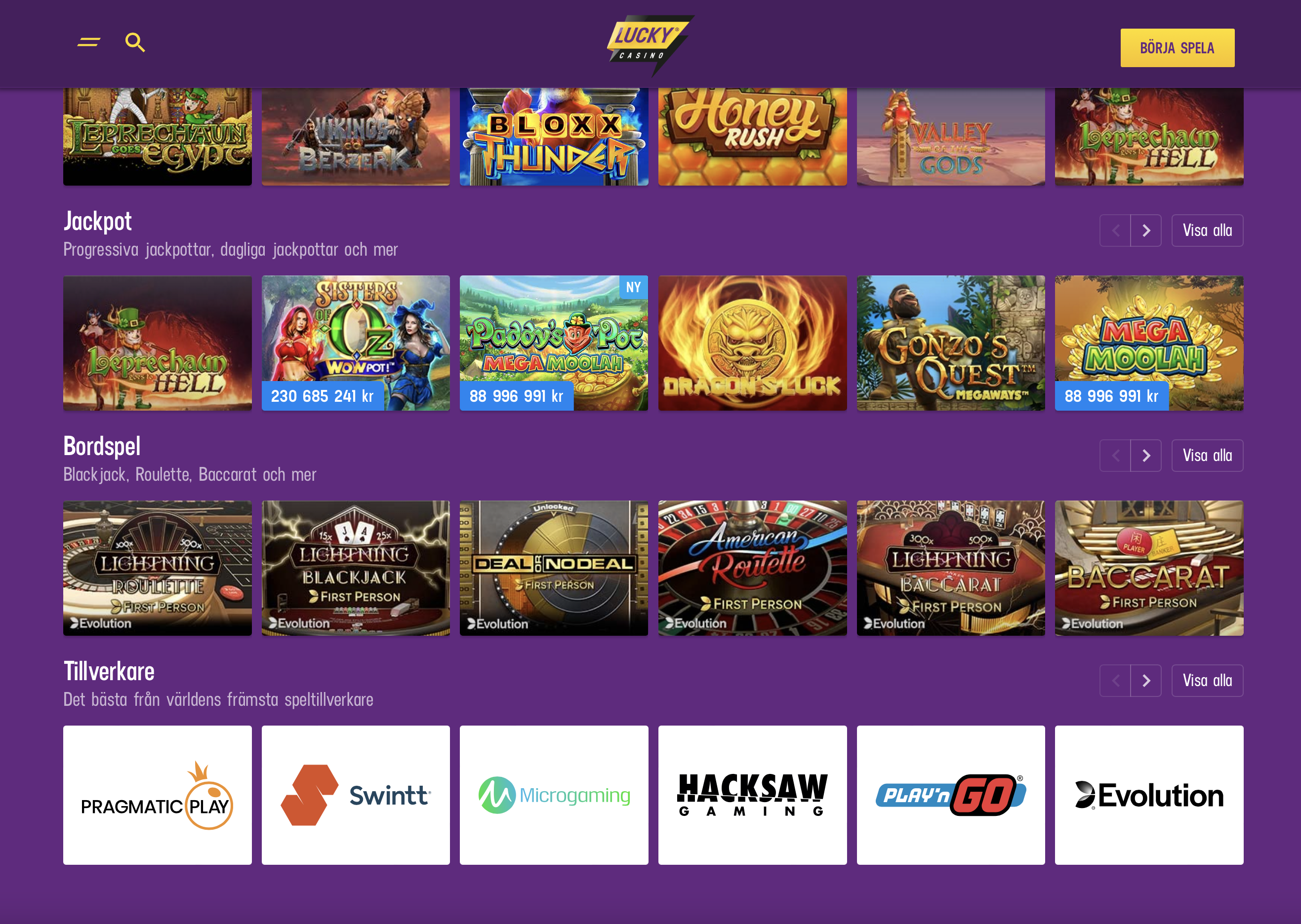 Lucky svenska casino