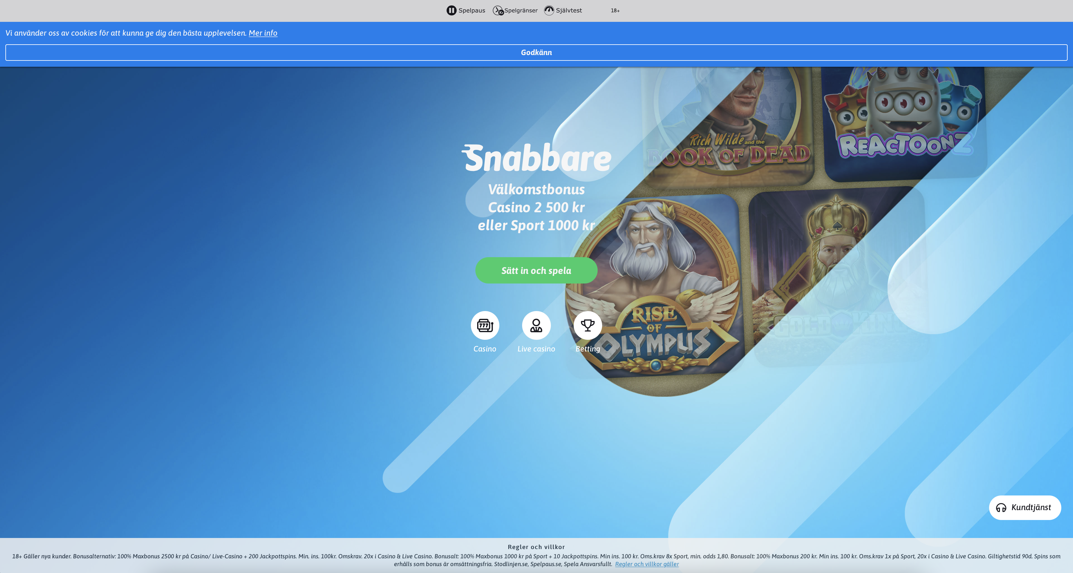 Snabbare casino utan konto med Swish